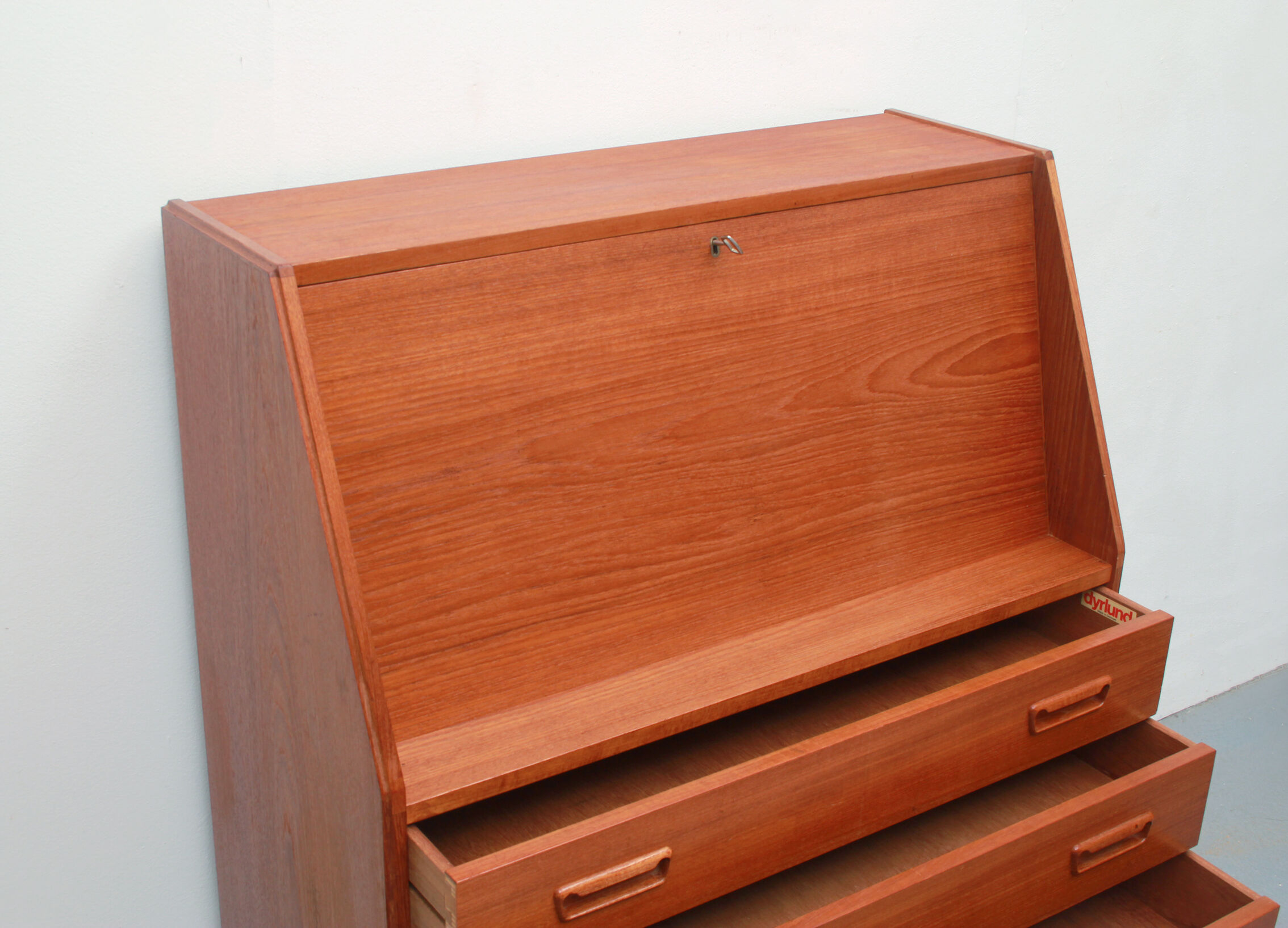 1960s secretary in teak, Dyrlund Denmark