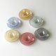 Iridescent Opaline Coffee Service Color – 6 Cups and 6 Under Cups Mod. Harlequin