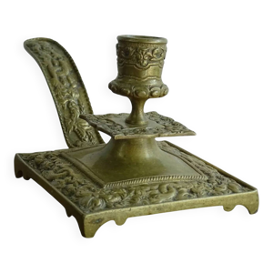 Bougeoir ancien en laiton