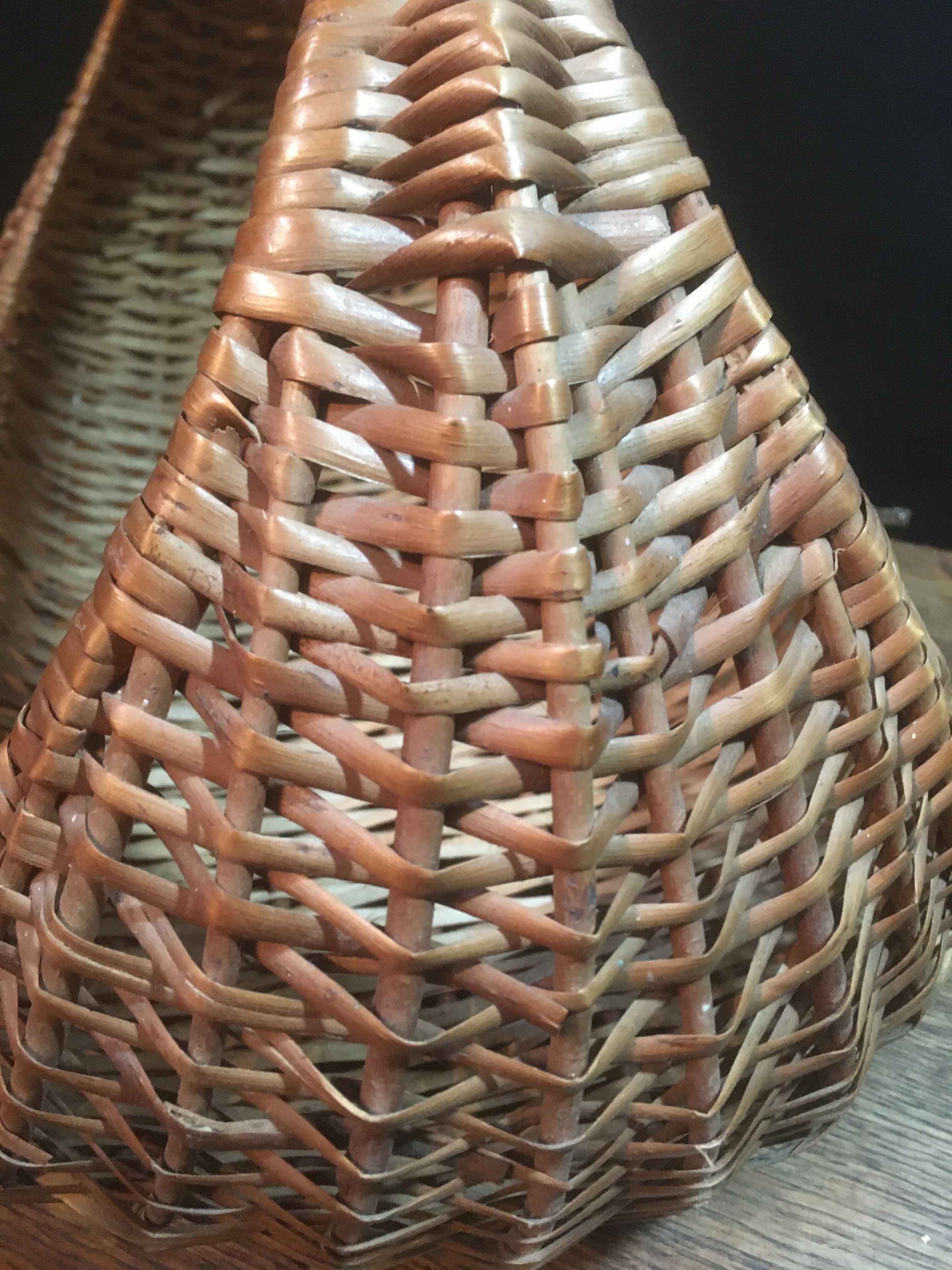 Wicker market basket