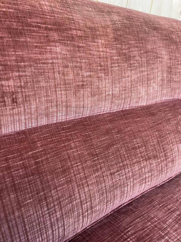 Canapé - Banquette Crapaud époque Napoléon III velours rose