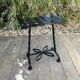 Occasional table / rectangular side table wrought iron with discs
