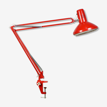 Lampe d'atelier articulée Ledu rouge