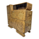 Buffet Art Déco asymétrique en noyer burl – Style "Gratte-ciel", années 1930