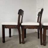 Set of 6 brutalist chairs from the 1940s