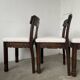 Set of 6 brutalist chairs from the 1940s