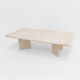 Table basse italienne vintage en travertin