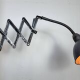 Grey Industrial Scissor Wall Lamp from Elektroinstala, 1960s