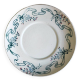 Polychrome iron earthenware saucer