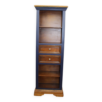 Renovated bookcase with 4 shelves and 2 drawers, France 1960