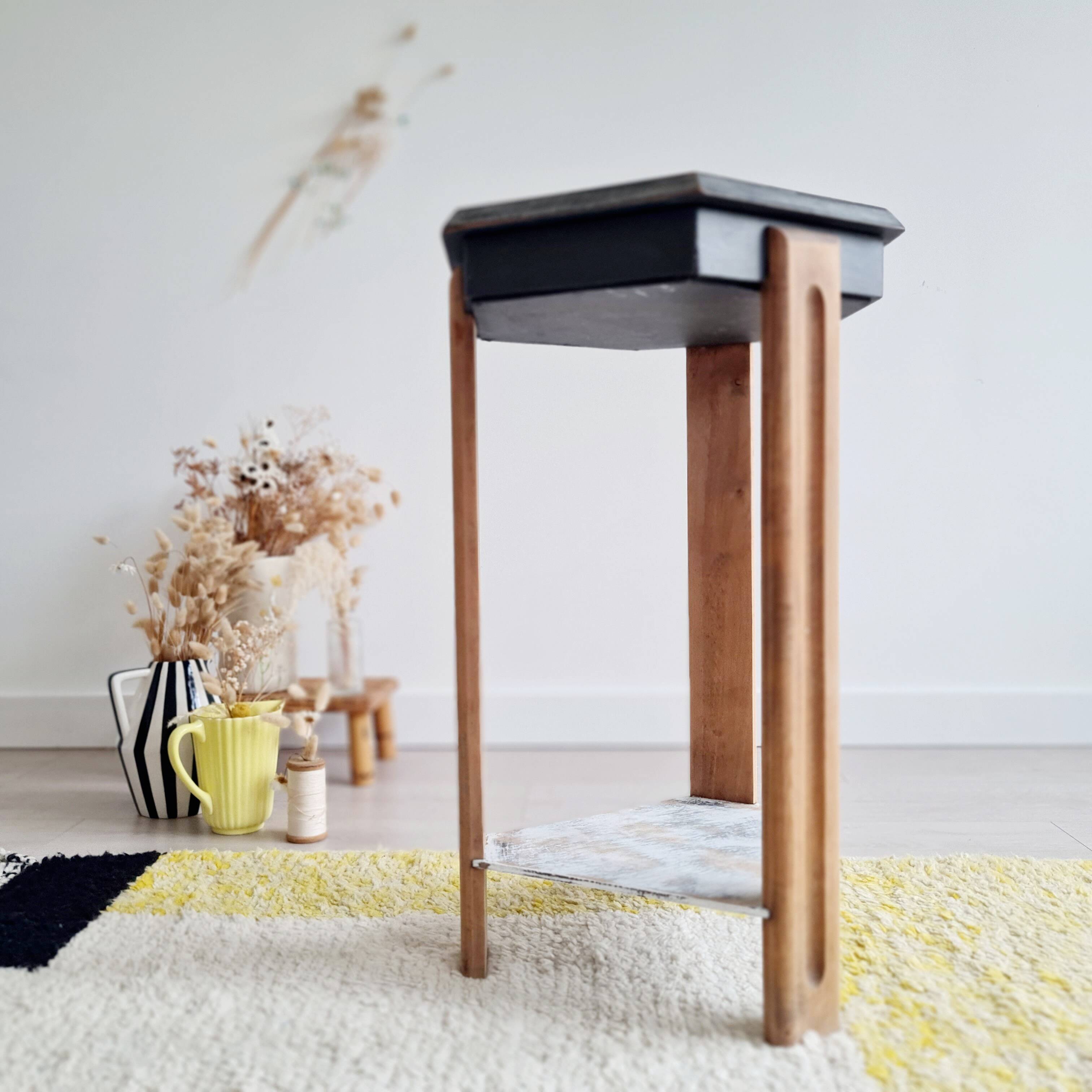 Art Deco wooden side table