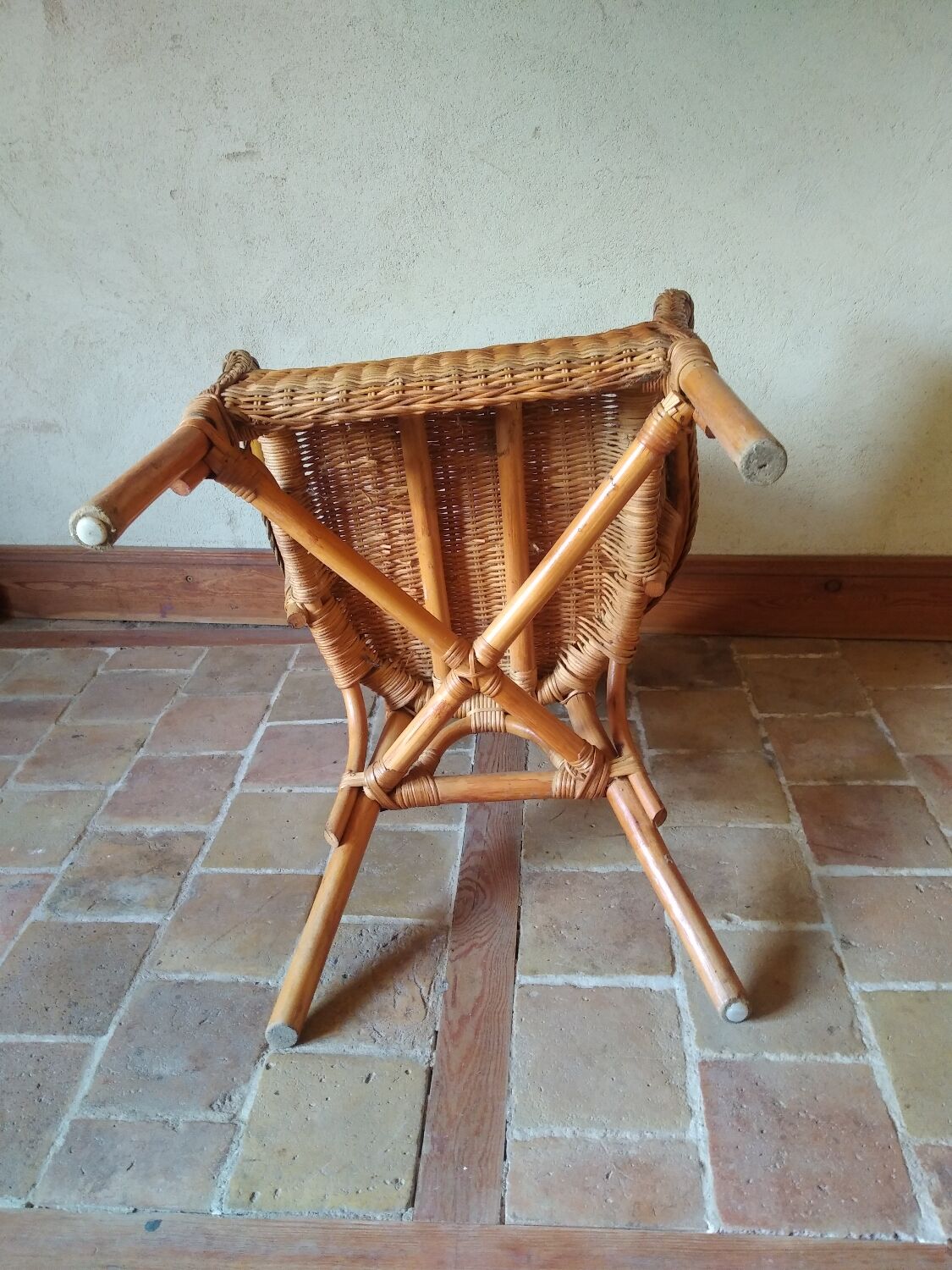 Rattan armchair
