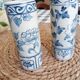 Vase cylindrique en porcelaine