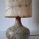 Vintage pyrite stone lamp