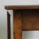 Beautiful antique French dining table with perfect dimensions and handy hooks