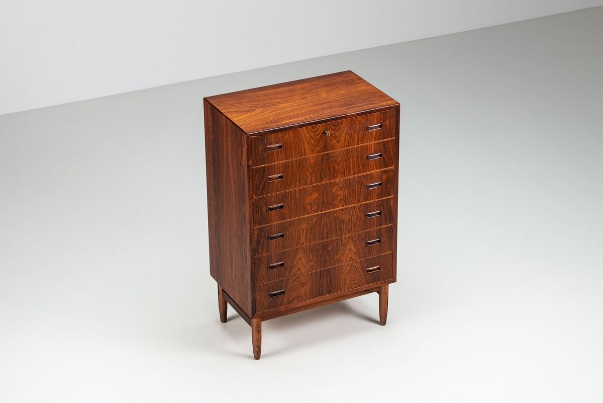 Grand commode scandinave en palissandre, Danemark 1960