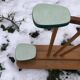Plant holder side table formica vintage 60s