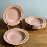 Pink ceramic plates