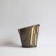 Cache-pot moderniste en cuivre, années 1950.