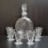 Baccarat crystal liquor service model Michelangelo