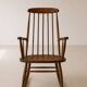 Fauteuil à bascule / Rocking Chair vintage en hêtre 1960 par Stol Kamnik