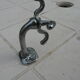 Towel rack or glove rack chromed metal e art deco bathroom accessory