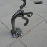 Porte serviette ou porte gant en métal chromé e art déco accessoire salle de bain