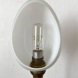 Opaline egg lamp on column base