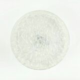 Large Mid-Century Modern Murano Ice Glass Flush Mount from Doria, 1960s