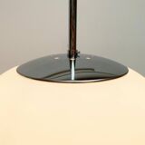 Vintage German space age glass ball pendant lamp by Limburg.