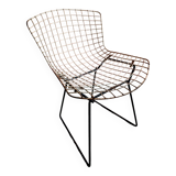 Black and white Wire chair - Harry Bertoia