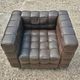 Fauteuil Vienna Secession Kubus par Josef Hoffmann, fabriqué par Wittmann