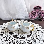 Pair of Luxury porcelain salt salers from France