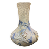 Vase porcelaine craquelé XIX