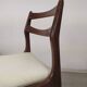 6 white leather Scandinavian chairs