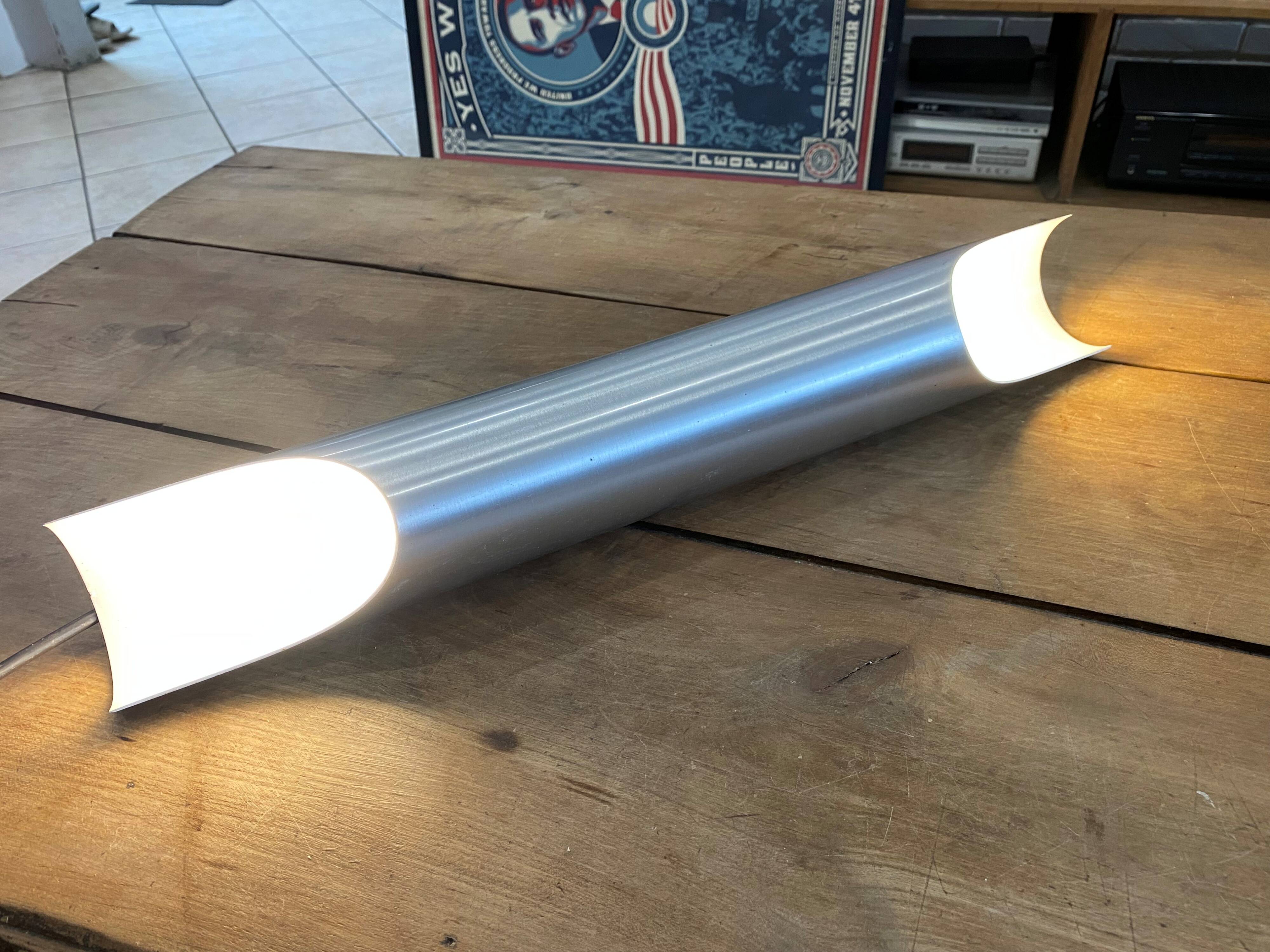 Wall lamp n1 Sconce Fuga XXL 60cm Aluminum Raak Komulainen 1970