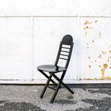 Folding wooden chairs, Italy 1960s