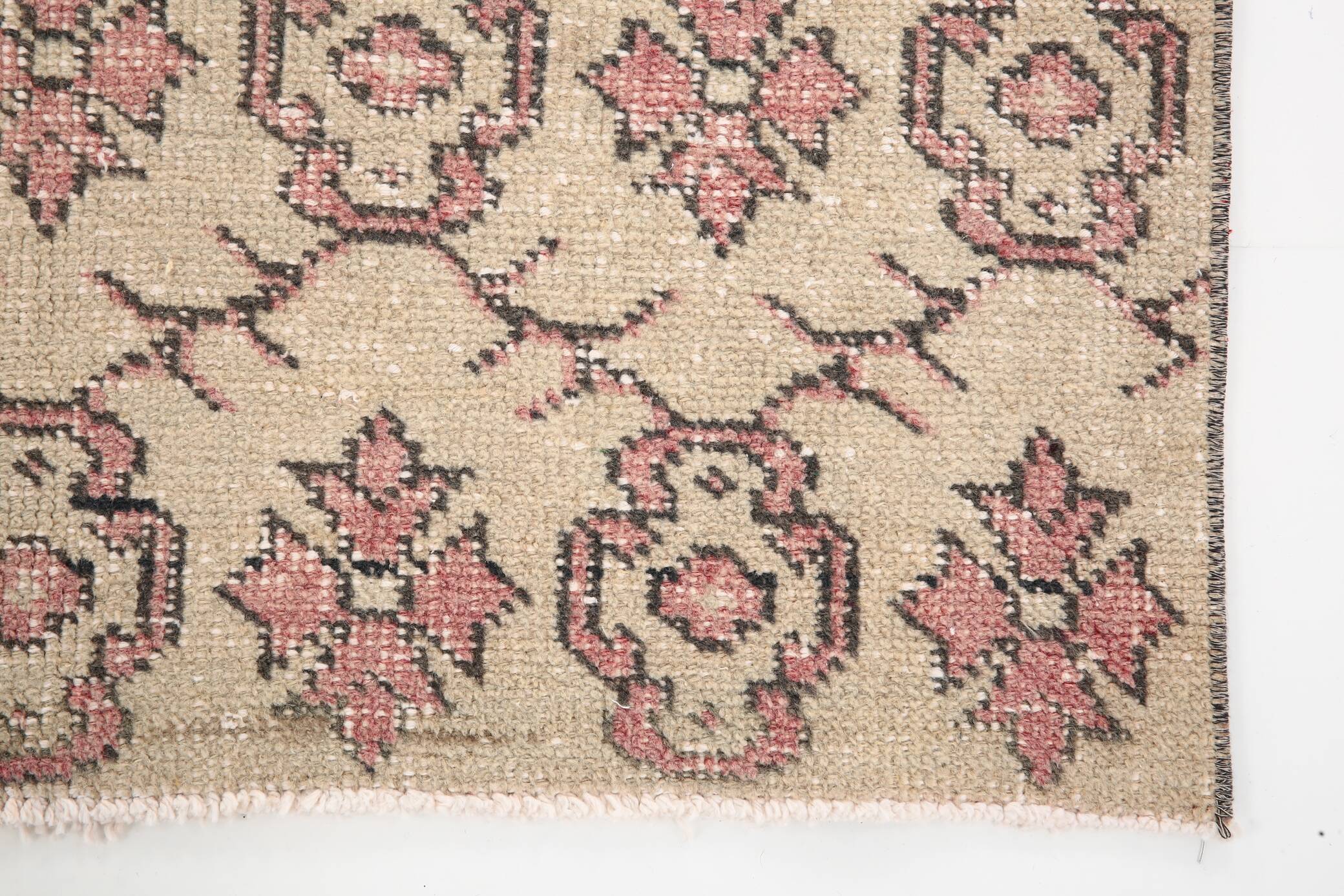 4x7 Rug For Living Room Soft Pastel Vintage Rug, 117x213Cm SK 3456