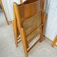 Pair of canned folding chairs