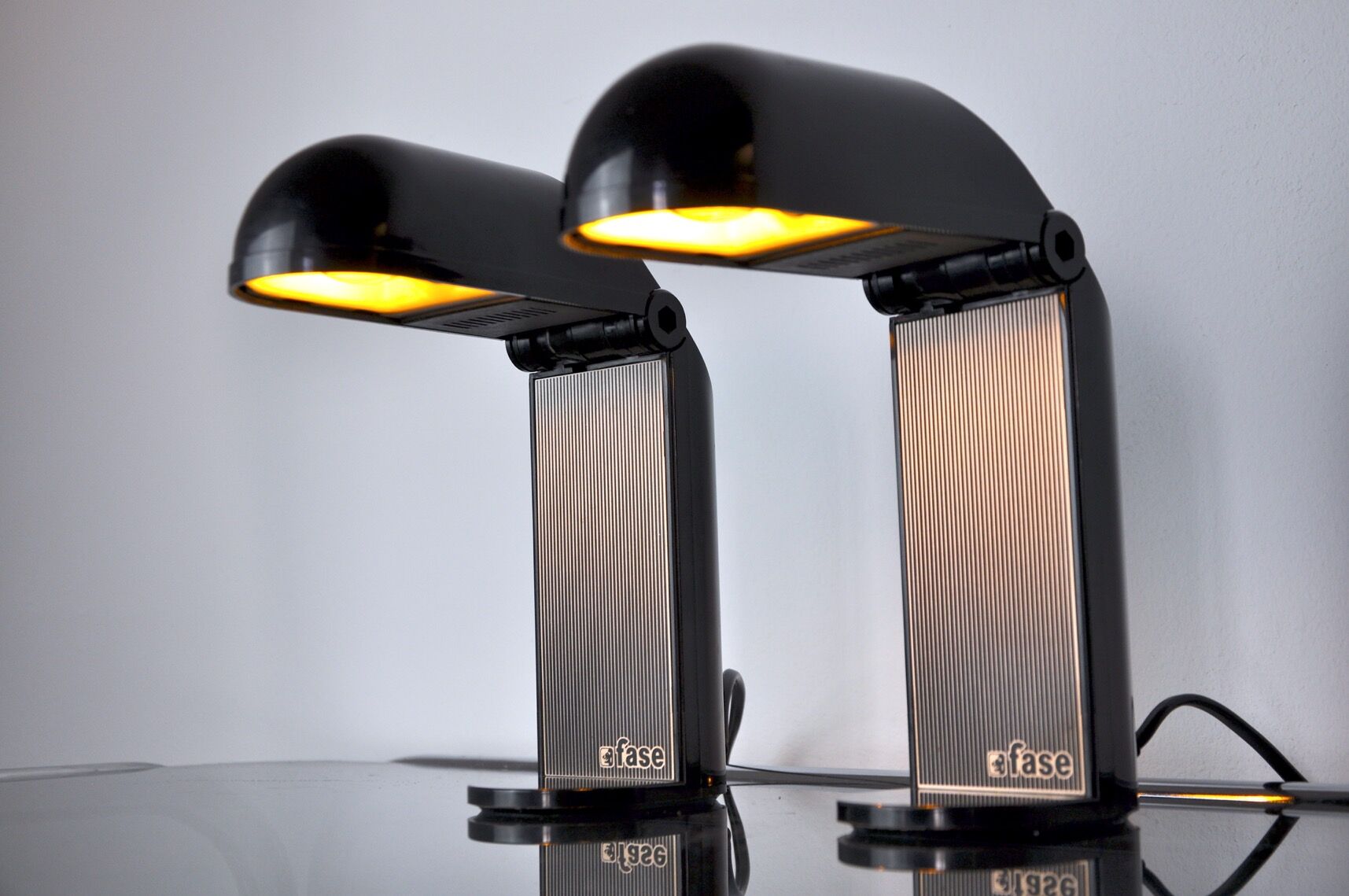 Paire de lampe "Bambina" par Fase Spain 1980