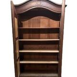 Armoire ancienne en bois, bonnetière avec miroirs