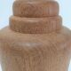 Lamp foot shape potiche solid wood turned vintage