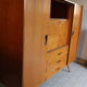 Armoire secrétaire vintage pieds compas