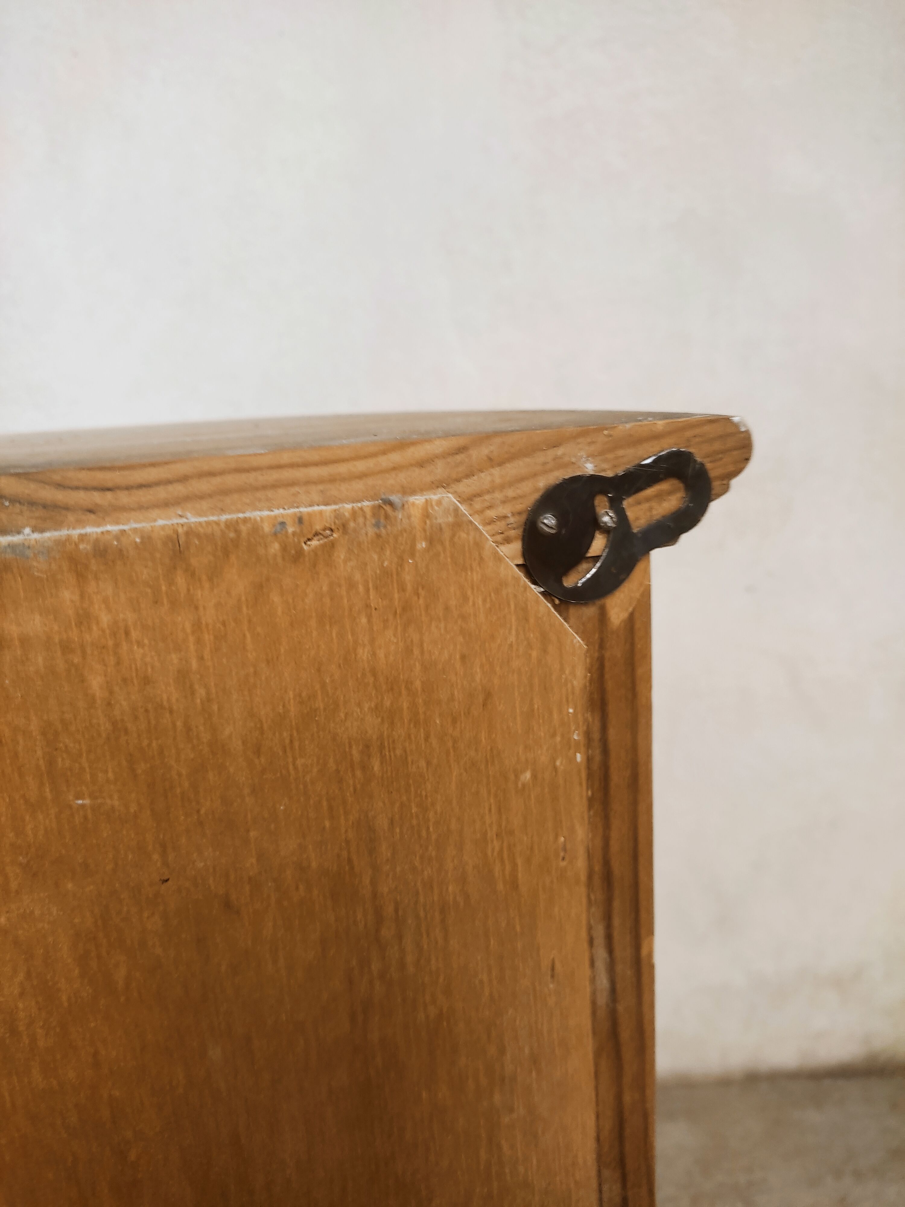 Wooden wall display case