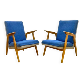 Pair of Česky Nabytok armchairs, Vintage Czech 1960s