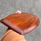 Large teak serving tray 1960s Scandinavian signed 76cm Denmark