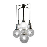 Lampe en cascade Doria verre croco