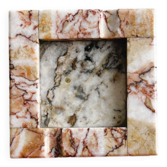 Small square marble ashtray.