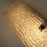 large kaiser leuchten CEILING FIXTURE flush mount thick ice glass