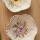 2 ceramic bowls with floral decoration